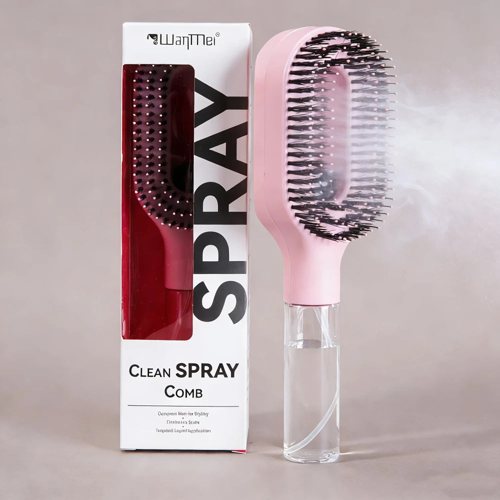 Spray Hairbrush Duo