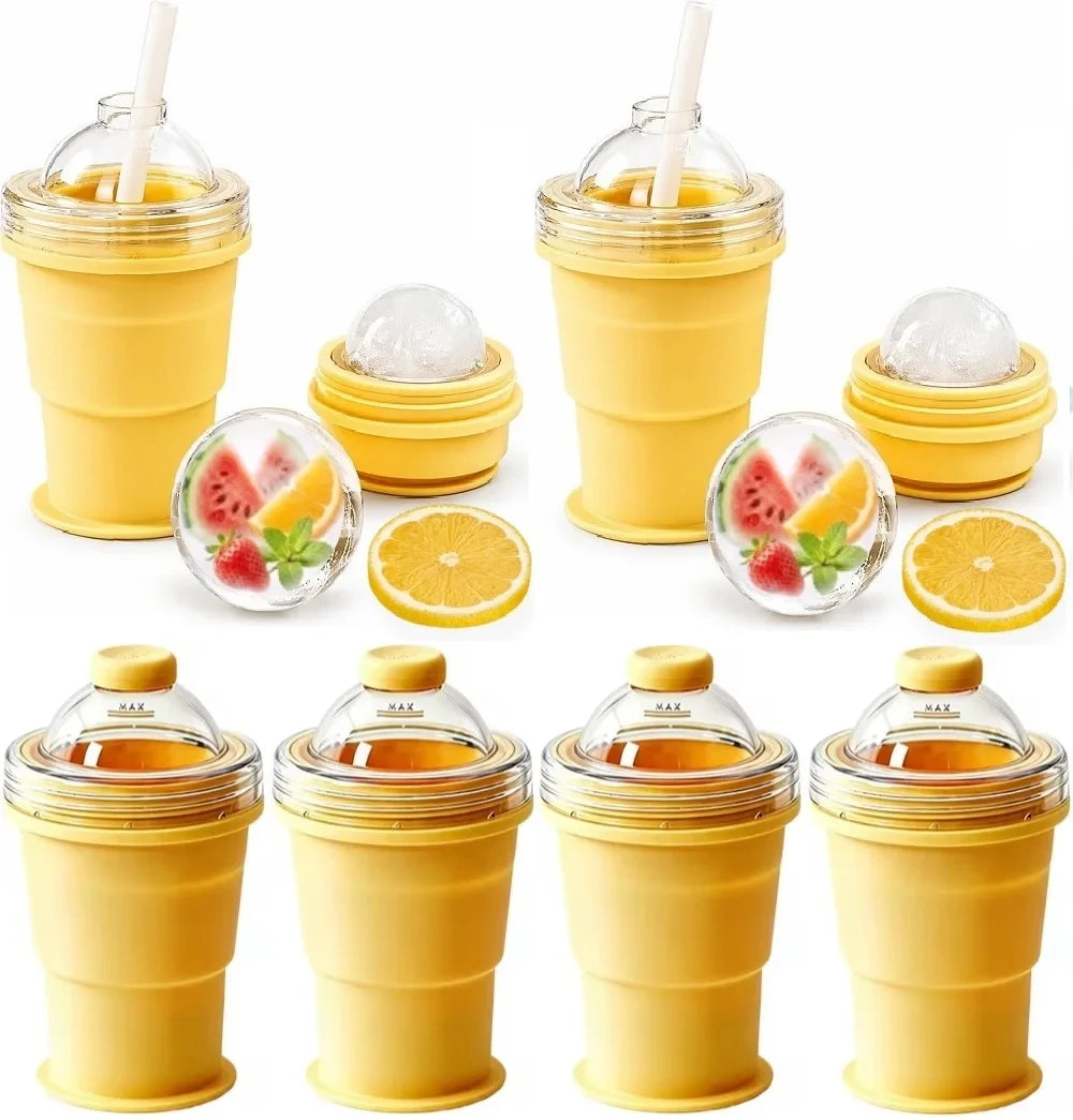 Foldable Ice Ball Maker Cup