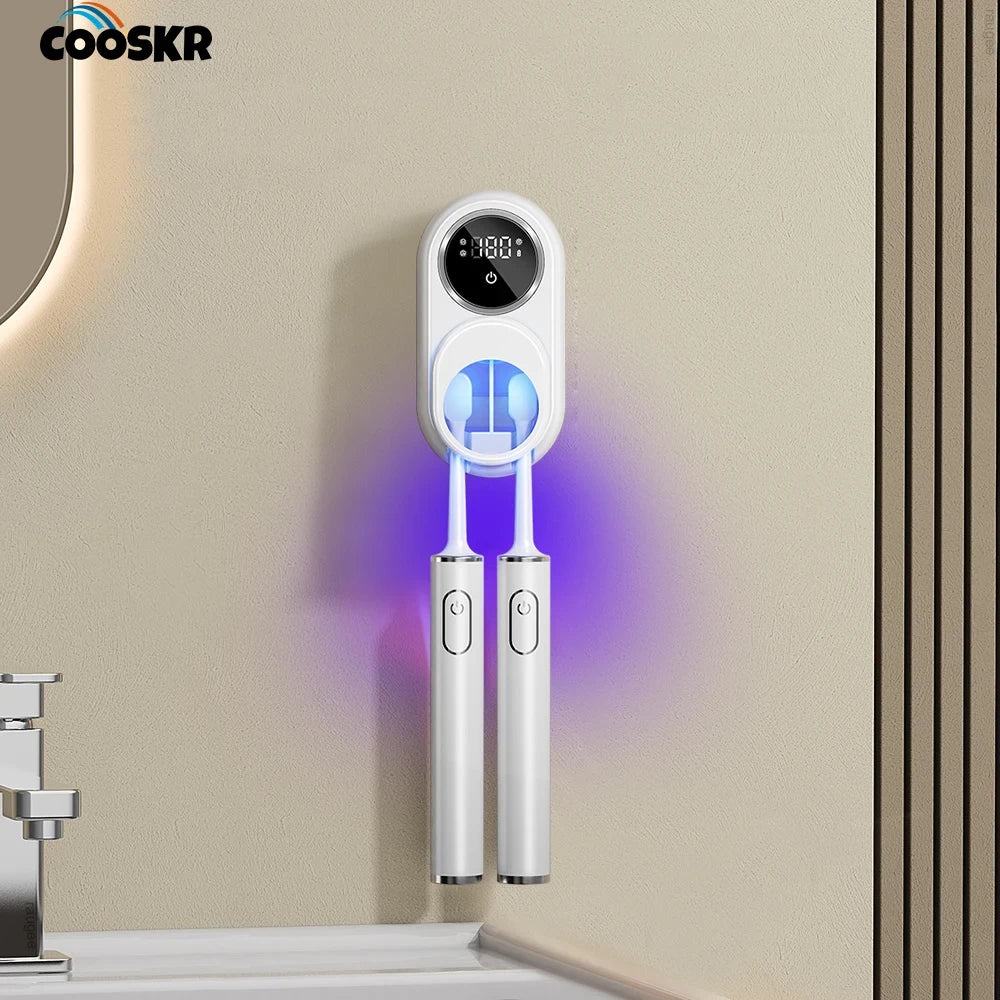 Wall-Mounted UV Toothbrush Dryer